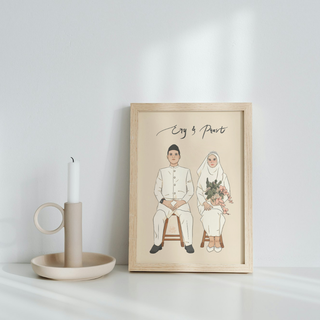 

[Special Request] Art Print - Jellosp.'s ilustrasi custom cetak | Hiasan Dinding