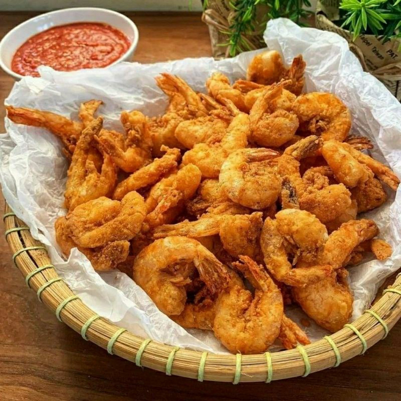 

Udang Krispi - Udang Goreng Tepung rasa original tidak pedas