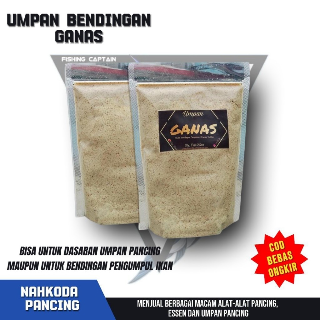 Umpan ganas - umpan ikan mas pelet ganas - Bendingan ganas - umpan pancing dan bamper boom ikan