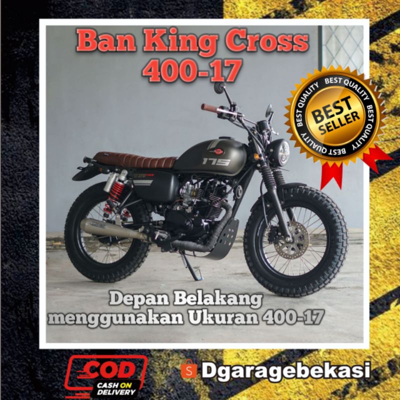 BAN KING CROSS 400-17 PRIMAX SK68 mirip Shinko cocok  Kawasaki w175 Tracker motor Custom Scrambler j