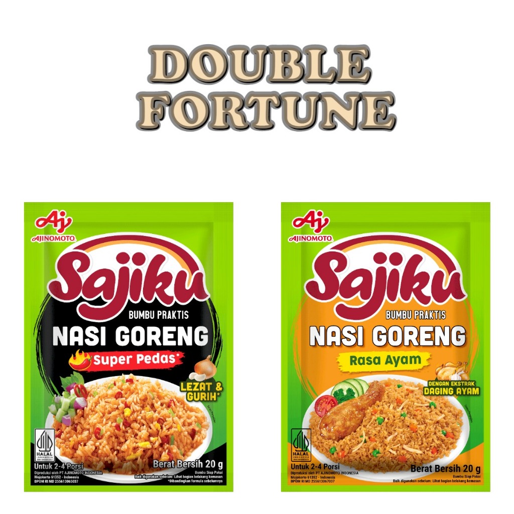 

SAJIKU AYAM NASI GORENG SACHET 20gr BUMBU MASAK INSTAN AJINOMOTO