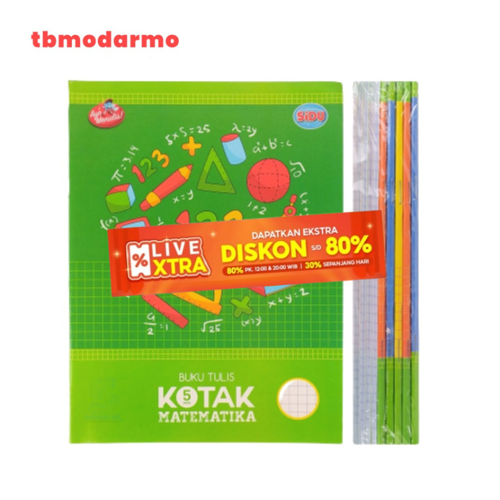 

TBMO PACK BUKU TULIS MATEMATIKA EB 38 STM SQ 5 SINAR DUNIA @10 ANG