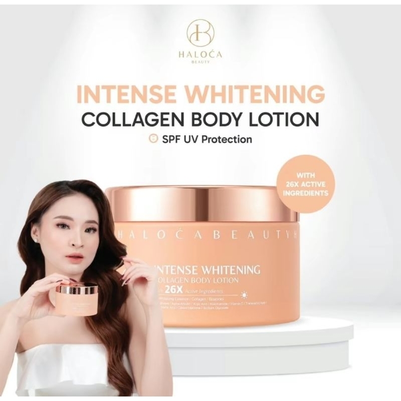 Haloca Intense Whitening Bibit Collagen Body Lotion 26x Active Ingeredient Spf IV Protection Vit c N