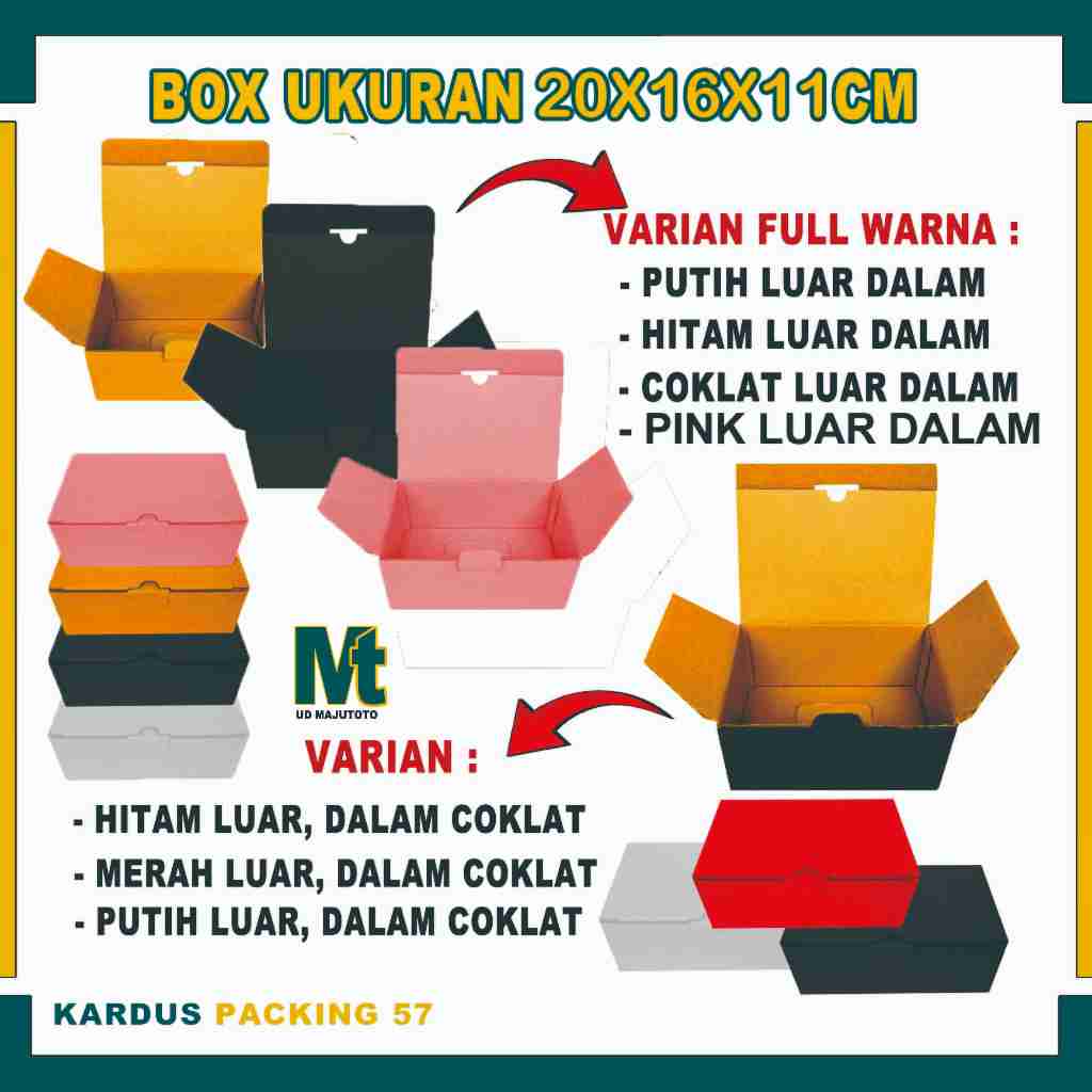 

Box 20x16x11 cm /Box Sloop / Kardus Polos