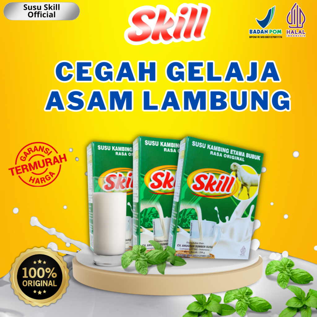 

Susu Kambing Etawa Bubuk Original Solusi Asam Lambung Kemasan Refill 1 Box 250gr