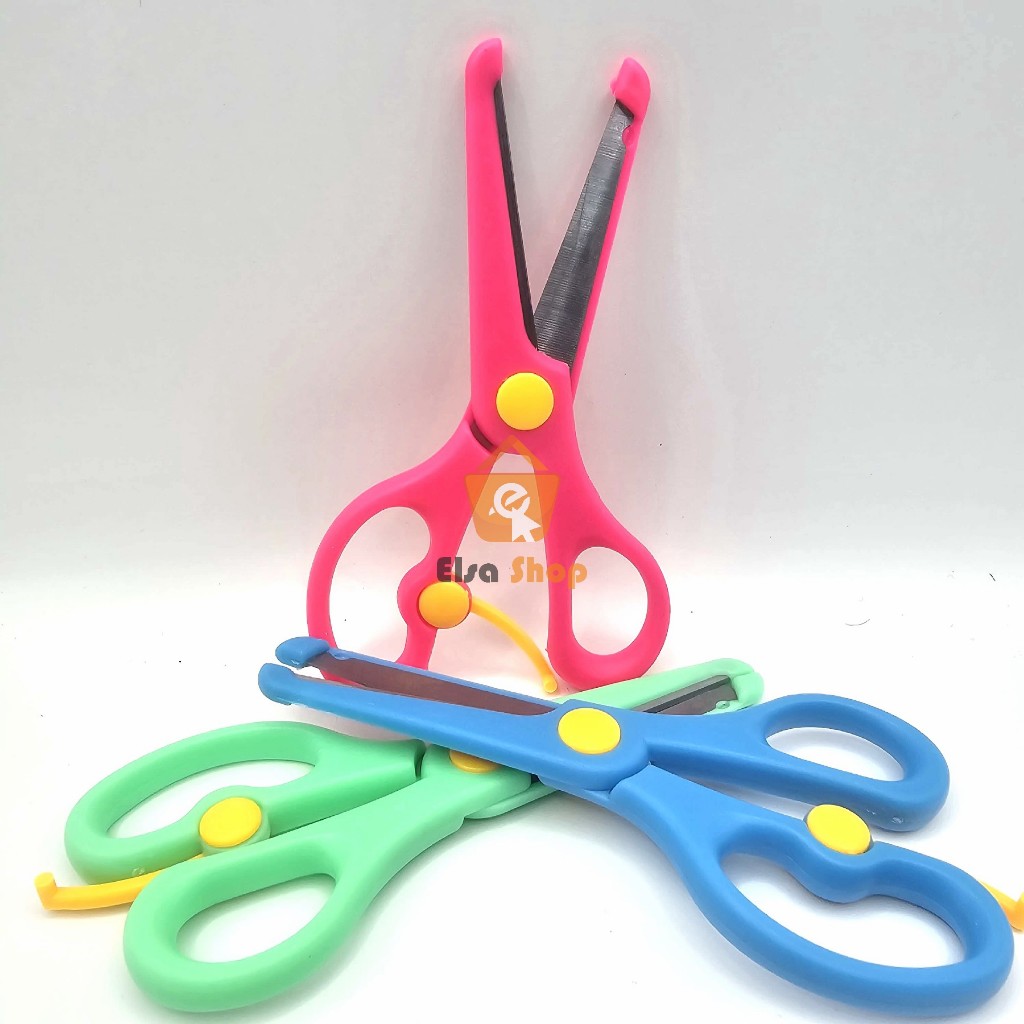 

Gunting kertas anak - Gunting anak SQUEEZY warna warni