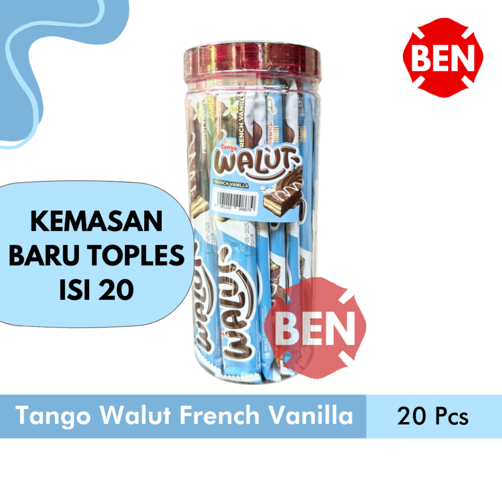 

Tango Walut FRENCH VANILLA 1 Box 12 Pcs Wafer Vanila Chocolate Coklat