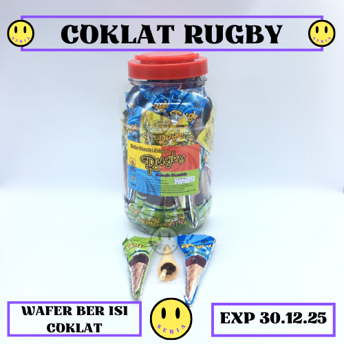 

Rugby Wafer Cone - Coklat Payung Rugby 60 PCS