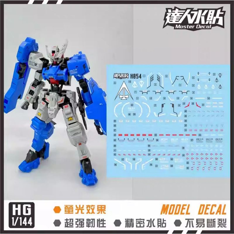 HG 1/144 GUNDAM ASTAROTH RINASCIMENTO WATER DECAL MASTER DECAL