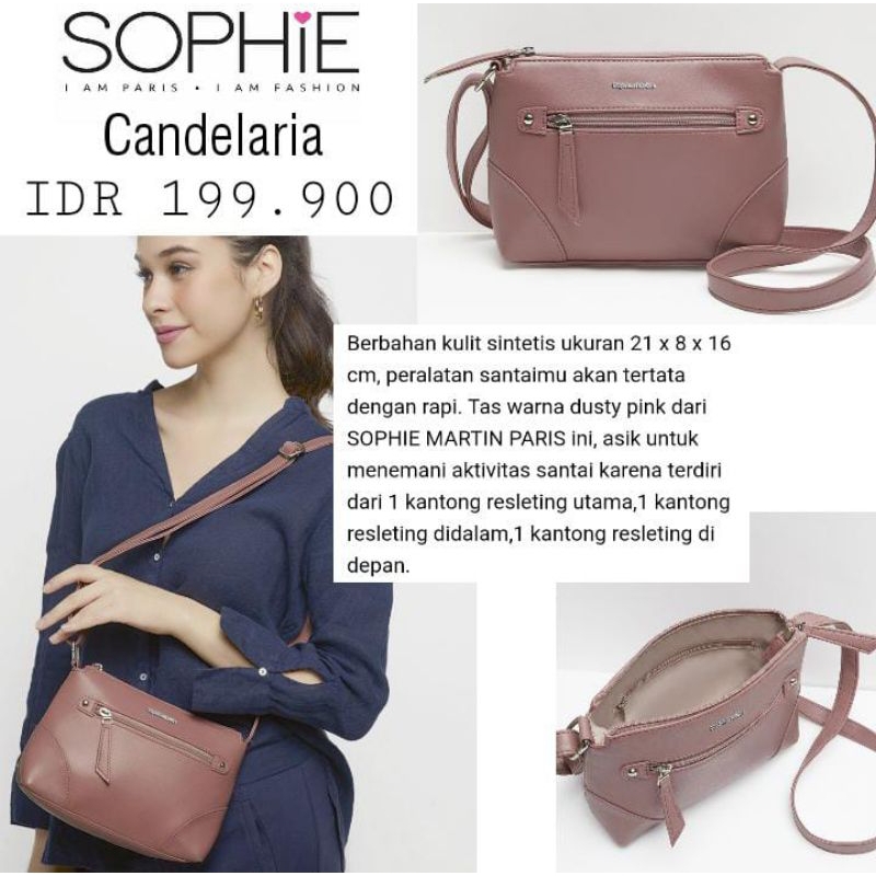 TAS CANDELARIA SOPHIE MARTIN TAS SELEMPANG WANITA SOPHIE MARTIN TAS KERJA WANITA TERBARU SOPHIE MART