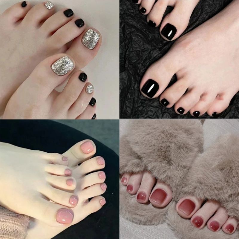 24 pcs Kuku Palsu Kaki Fake Nail dan lem /kuku palsu fake nail free lem 2gr