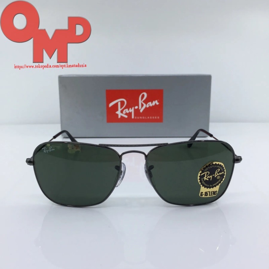 Kacamata Rayban CARAVAN RB 3136 Black Original