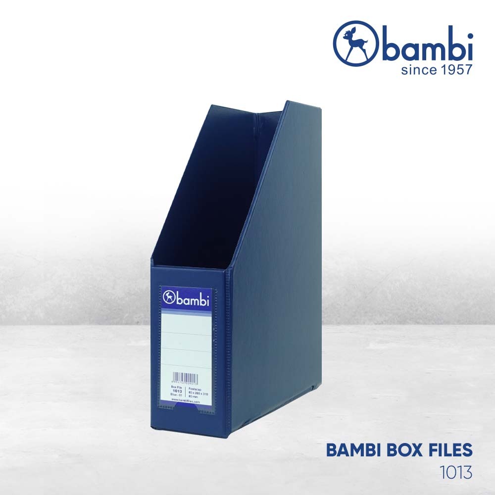 

Bambi Box File Magazine MID SIZE 8 cm Special Colour Blue - Box Arsip / Box Storage / Box Dokumen kode 1013