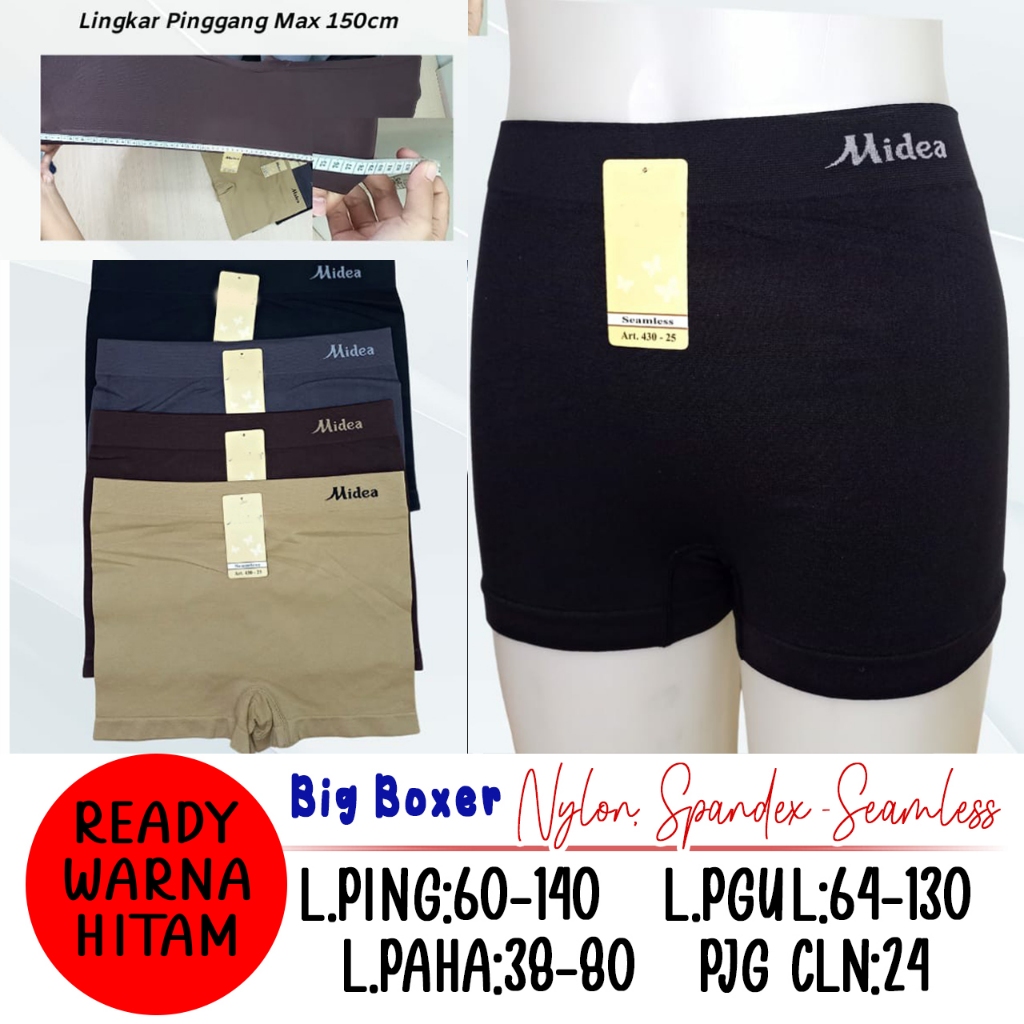 BIG BOXER CELANA DALAM WANITA MELAR STRETCH  BIGSIZE BIG SIZE JUMBO BESAR MURAH