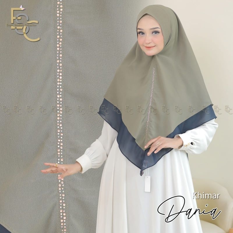 Khimar 2 layer gradasi | khimar syari | Khimar payet| hijab syari fashion muslim wanita by enam saud