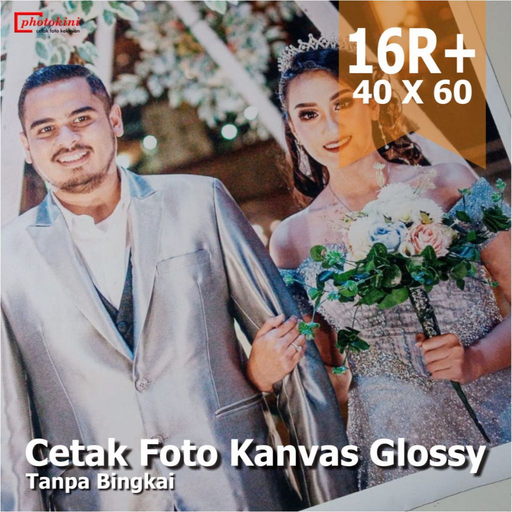 Cetak Foto Photo Kanvas Canvas Glossy 16R+ Tanpa Bingkai