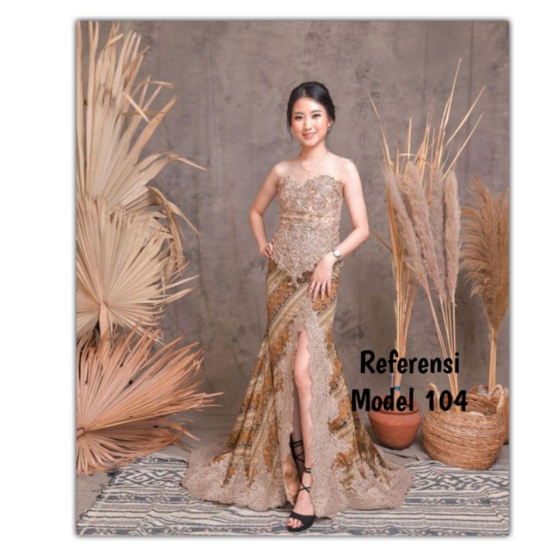 set kebaya wisuda 104 / kebaya tunangan rok ekor