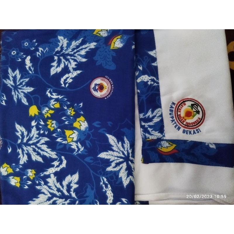 SERAGAM IBI / Batik biru Kabupaten Bekasi
