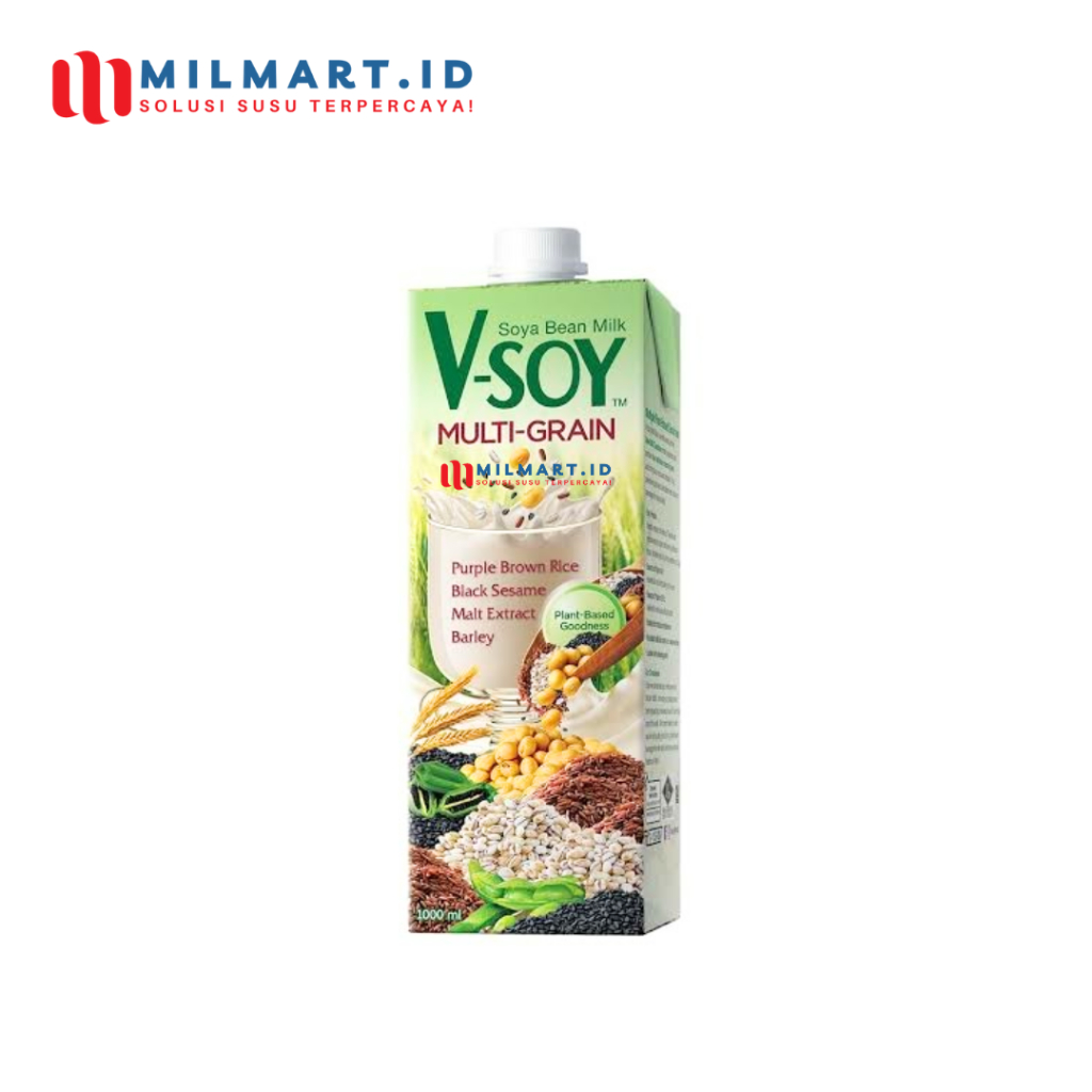 

V-SOY MULTI GRAIN SOY MILK 1 LTR MULTIGRAIN MINUMAN SUSU KACANG KEDELAI PREMIUM VSOY