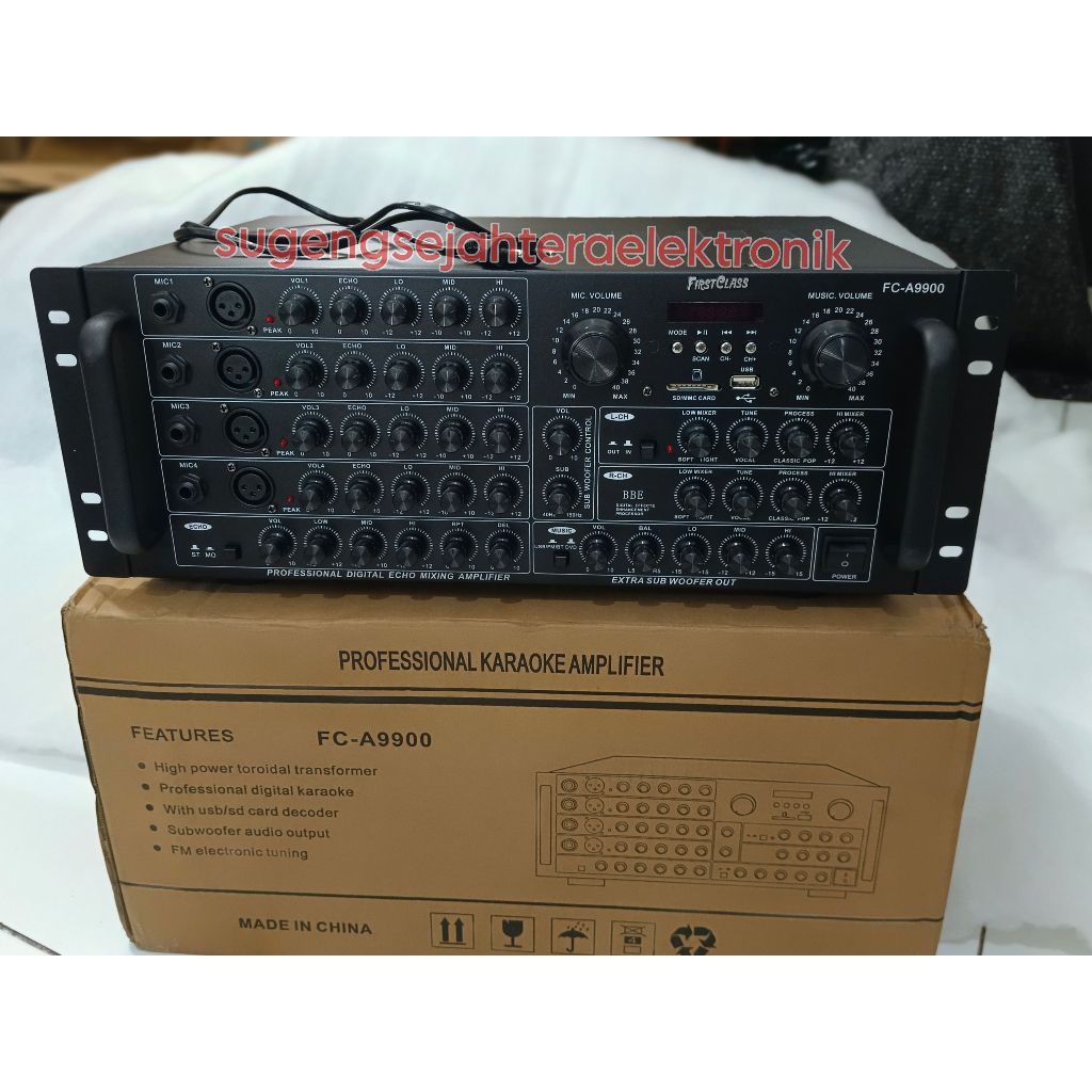 PROFESSIONAL DIGITAL ECHO MIXING AMPLIFIER FIRSTCLASS FC - A9900 | Ampli Amply Amplifier FC A9900 FC