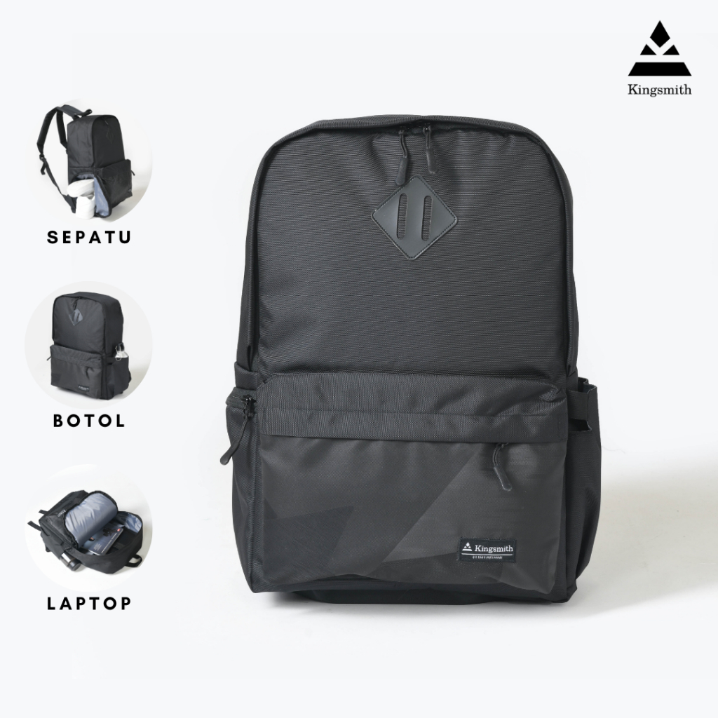 Kingsmith Blade series Triangle New Smart Backpack Tas Laptop Tempat Sepatu