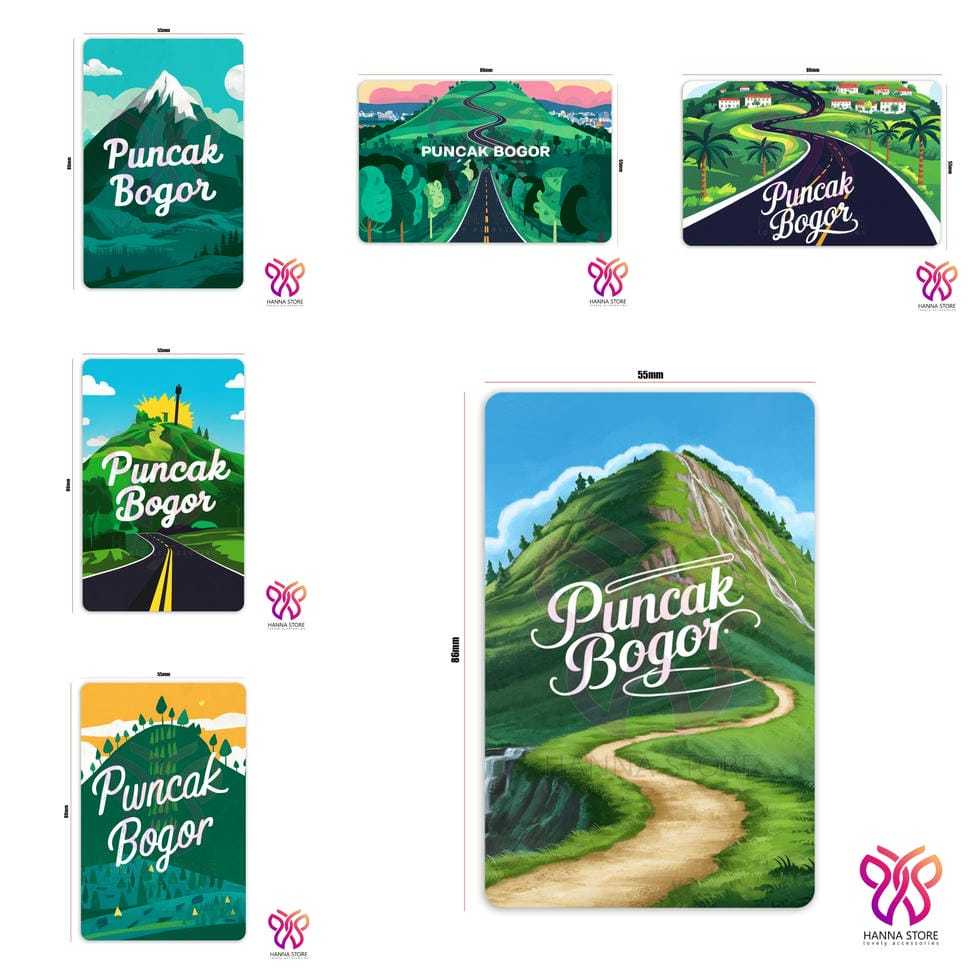 Magnet Tempelan Kulkas Souvenir Puncak Bogor