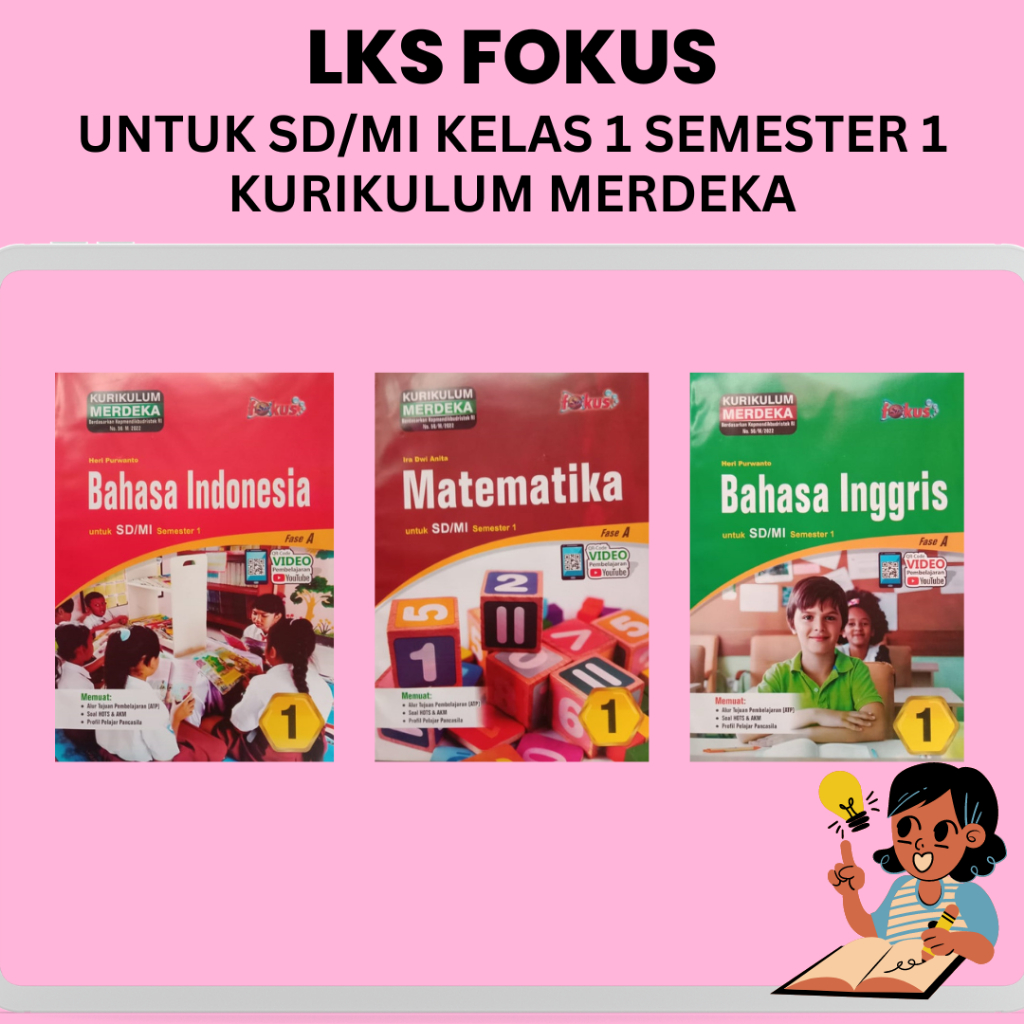 LKS Fokus untuk SD/MI Kelas 1 Semester 1 Dan 2 Kurikulum Merdeka