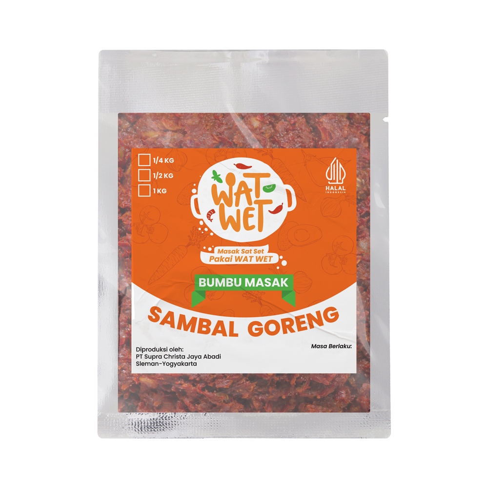 

Bumbu WatWet - Sambal Goreng 250 gr, 500 gr, 1000 gr