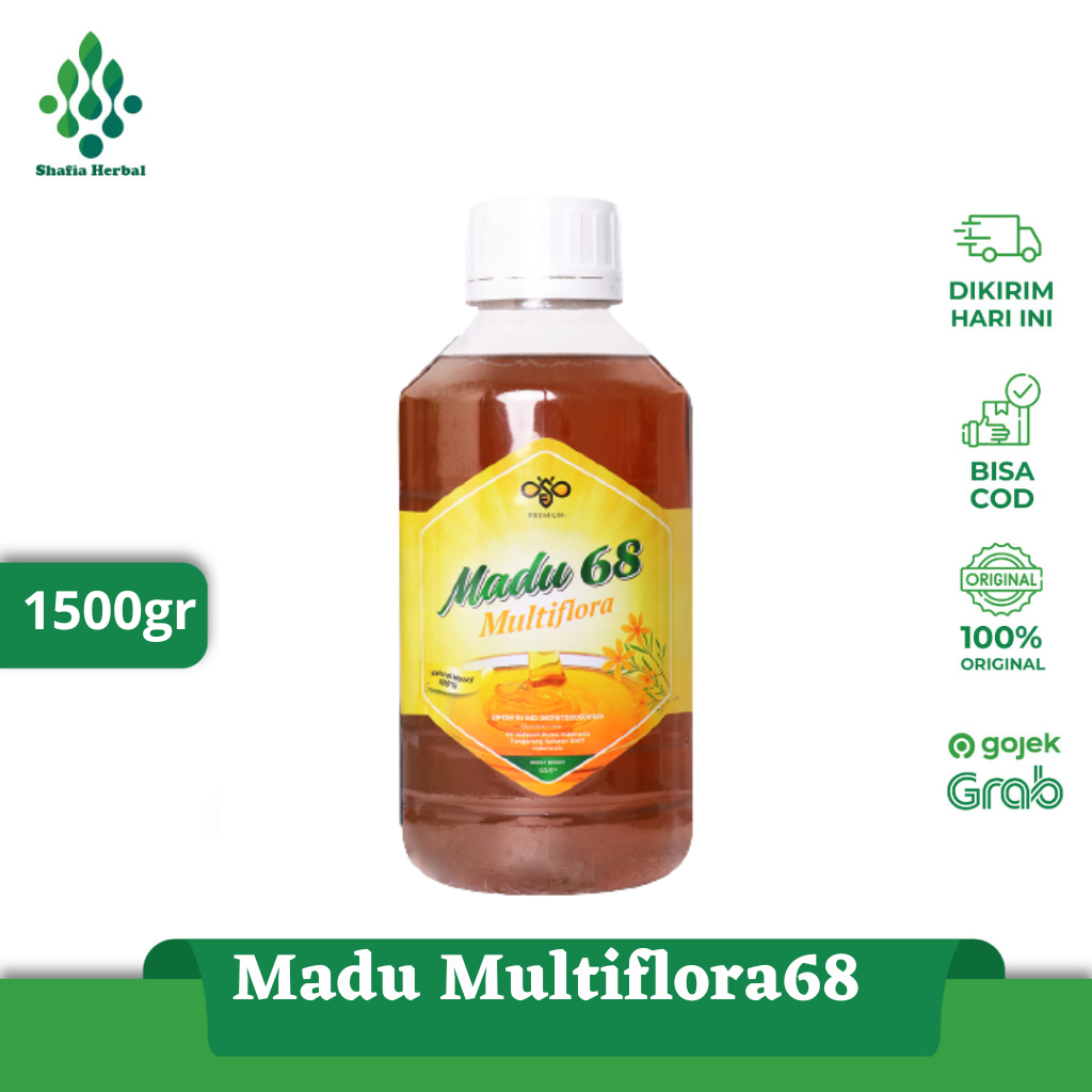 

Madu Multiflora 1500 GR Madu 68 ASLI RESMI