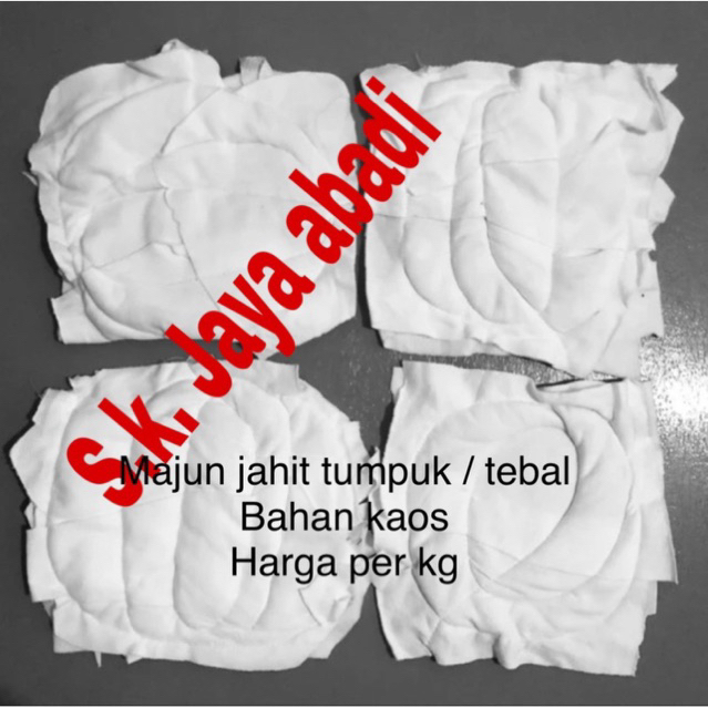 KAIN LAP MAJUN PUTIH JAHIT KILOAN