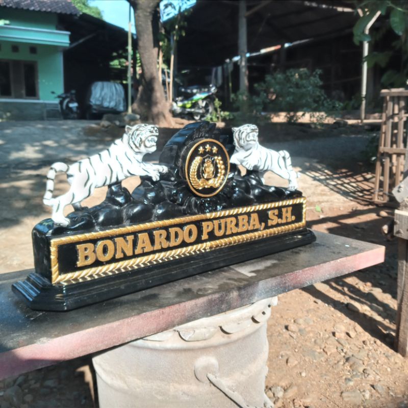 Papan nama ukiran kayu jati motif macan-Nama papan logo ukiran kayu jati - Papan nama ukiran macan