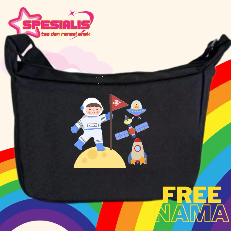 TAS SLEMPANG ANAK SEKOLAH MOTIF KARTUN ASTRONOT UNISEX