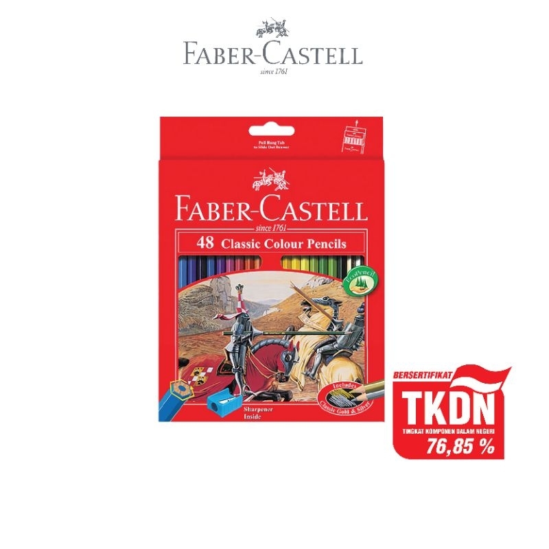 

Faber-Castell Pensil Warna Classic Colour Pencils set 48 Panjang