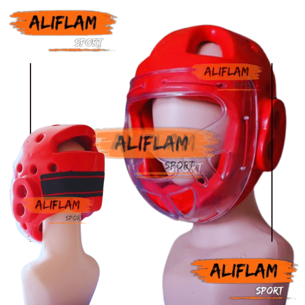 Head Guard Karate + Face Mask Karate Pelindung Kepala Karate Pelindung Muka Karate Taekwondo TERBARU