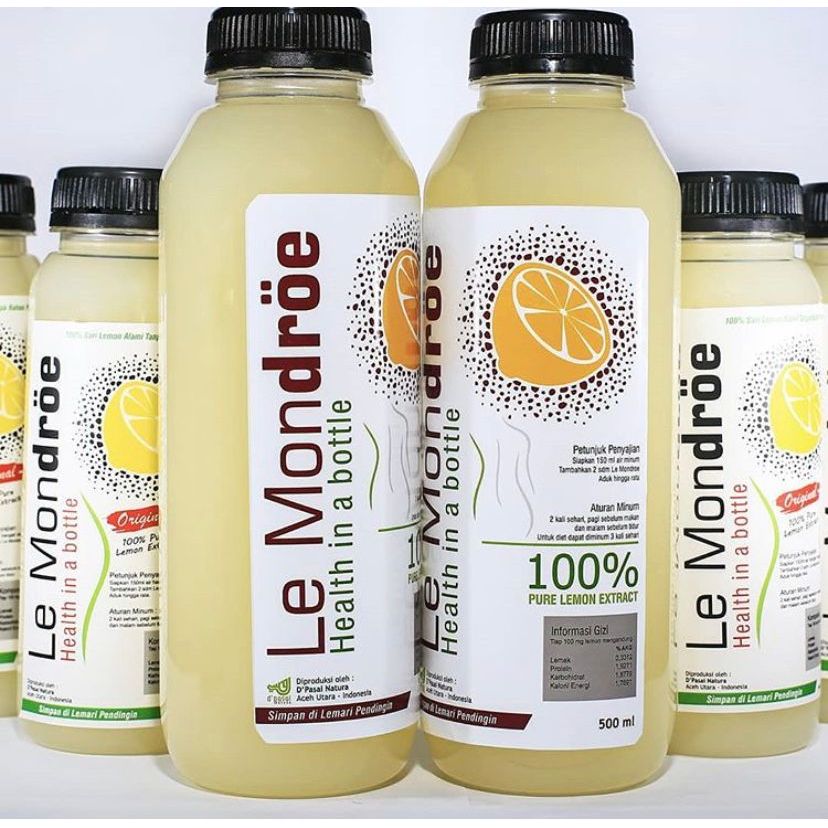 

Le Mondroe Minuman Lemon antioksidan detoks alami 500ml