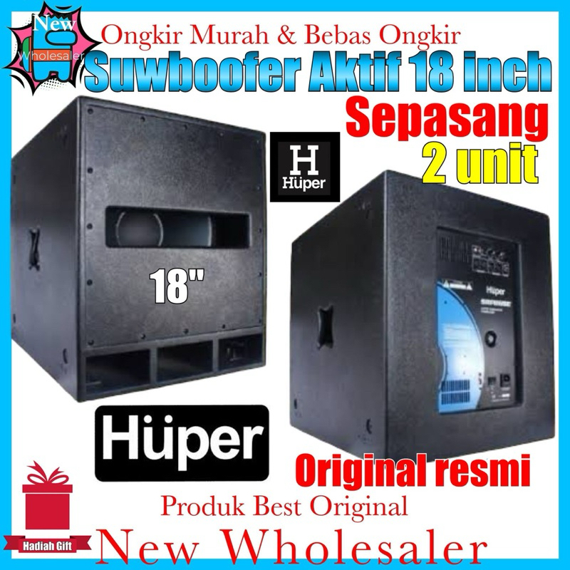 Subwoofer Aktif Double power Huper 18 inch SRP118Se Original resmi