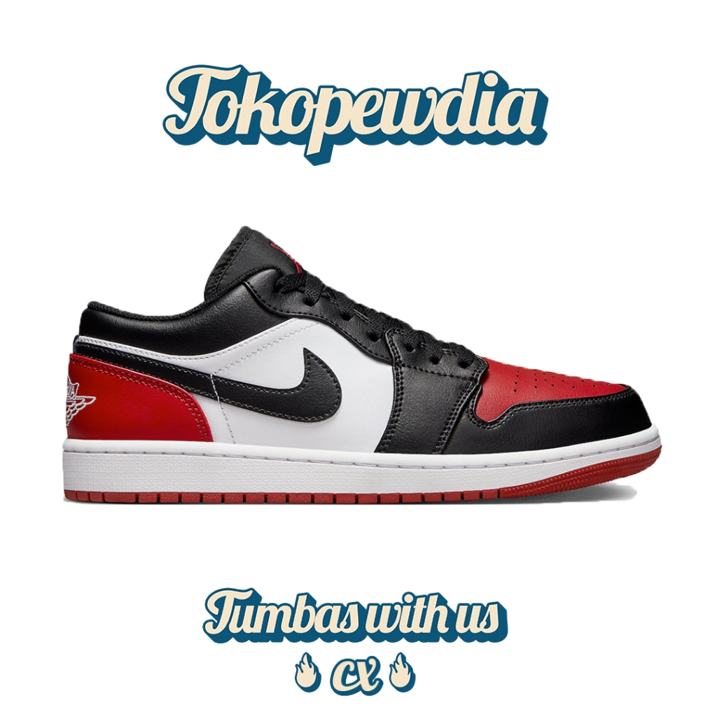 Nike Air Jordan 1 Low Bred Toe 2.0