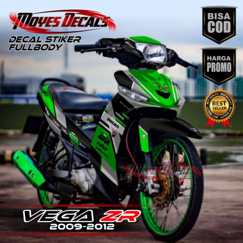 DECAL STIKER VEGA ZR Full Body //Variasi DUCATI Support 2009 2010 2011 2012