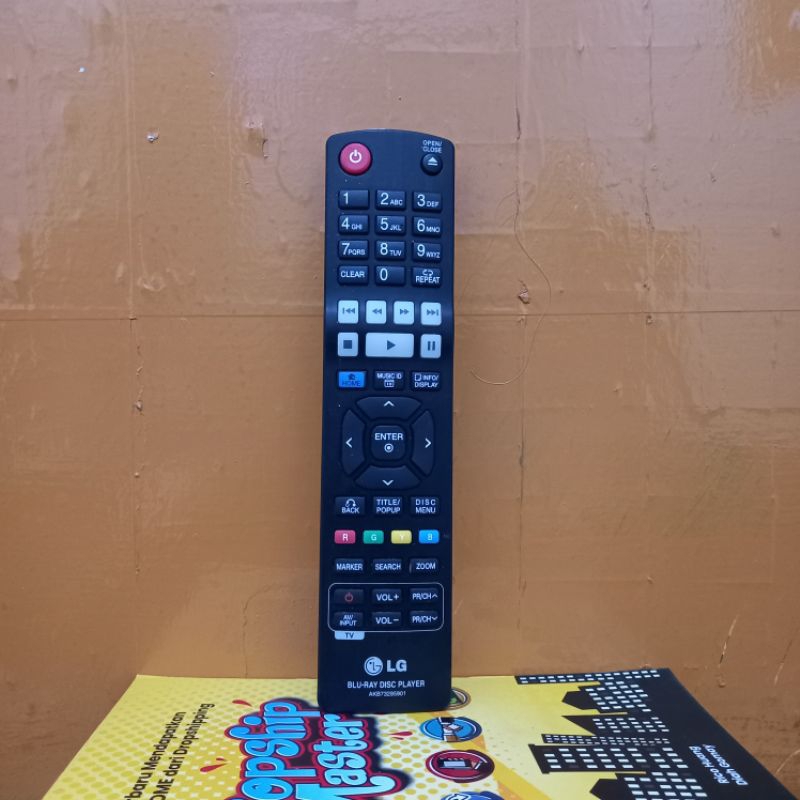 REMOTE BLU-RAY DISC PLAYER LG SERI AKB73295901 ORIGINAL
