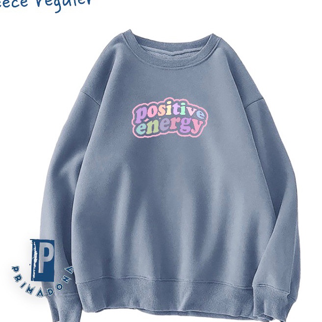 Murah Crewneck Sweter Wanita Oversize lucu remaja dewasa size L XL XXL