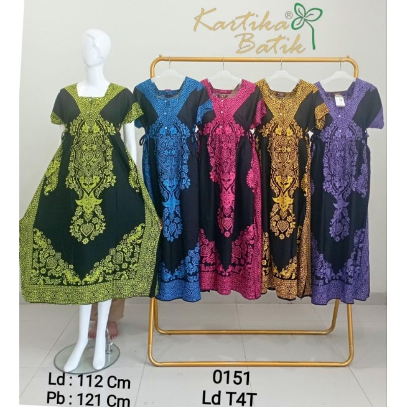DASTER LONGDRES BATIK KARTIKA TANGAN PENDEK