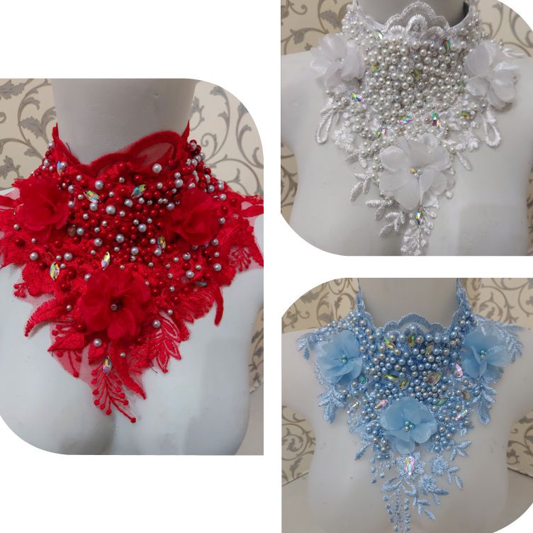 KODE F36N COKER PENGANTIN ACCESORIS PENGANTIN KALUNG PENGANTIN PAYET