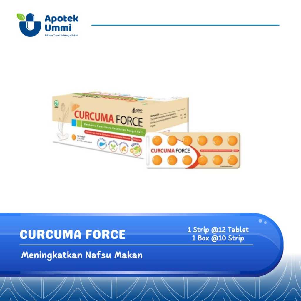 CURCUMA FORCE TABLET VITAMIN PENAMBAH NAFSU MAKAN