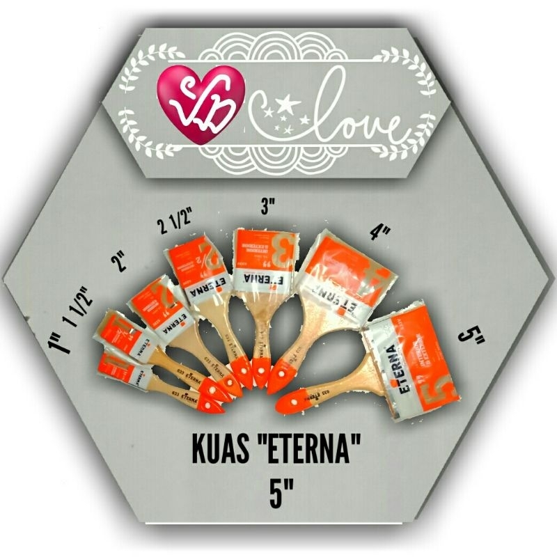 

Kuas Cat Eterna 5" tipe 633