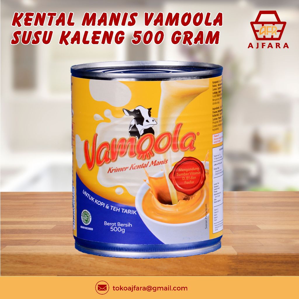 

Kental Manis Vamoola Susu Kaleng 500 gram