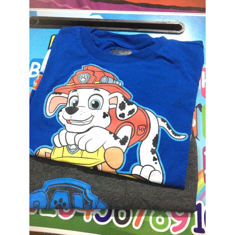 SETELAN PAW PATROL, BAJU PAW PATROL, SETELAN BAJU ANAK PAW PATROL SIZE 4-5TAHUN