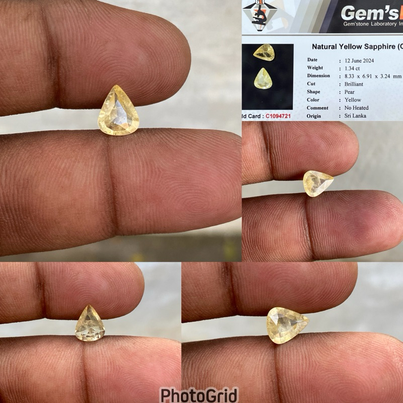 Natural Yellow Sapphire Ceylon Srilanka Batu Yellow Safir selon Srilangka yellow safir yakut cylon s
