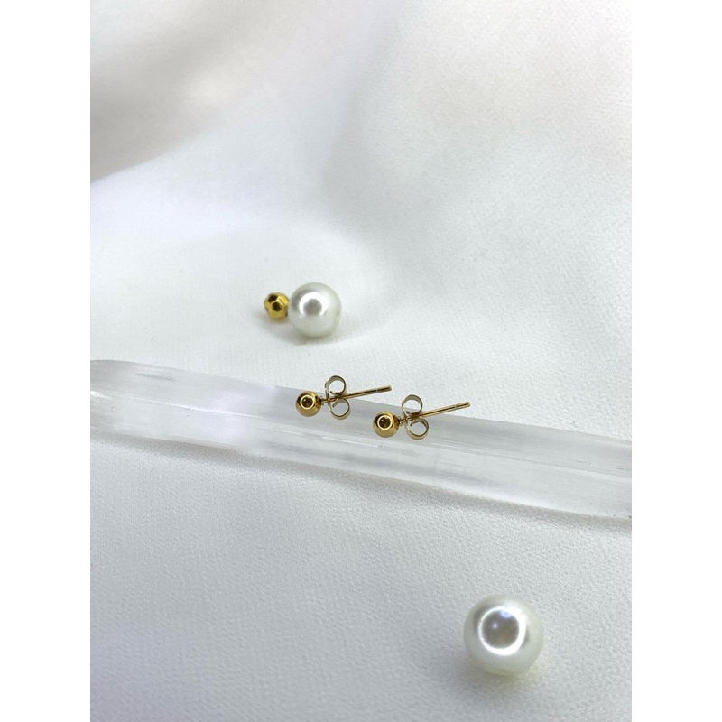 FIN Gallery - Anting Titanium - Model giwang bentuk bulat kecil polos