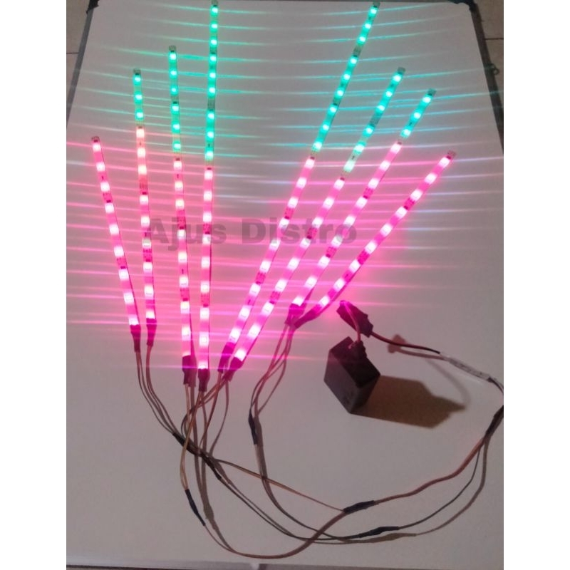 Lampu layangan LED strip RGB 8 cabang