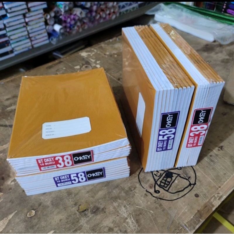 

Harga Miring 1 Pak Buku Tulis Cover Coklat 38 58 Isi 10 Buku